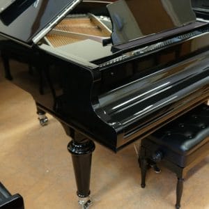 black gerhard heintzman grand piano