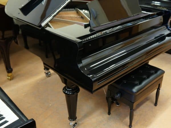 black gerhard heintzman grand piano