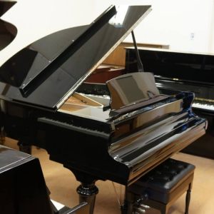 gerhard heintzman black grand piano