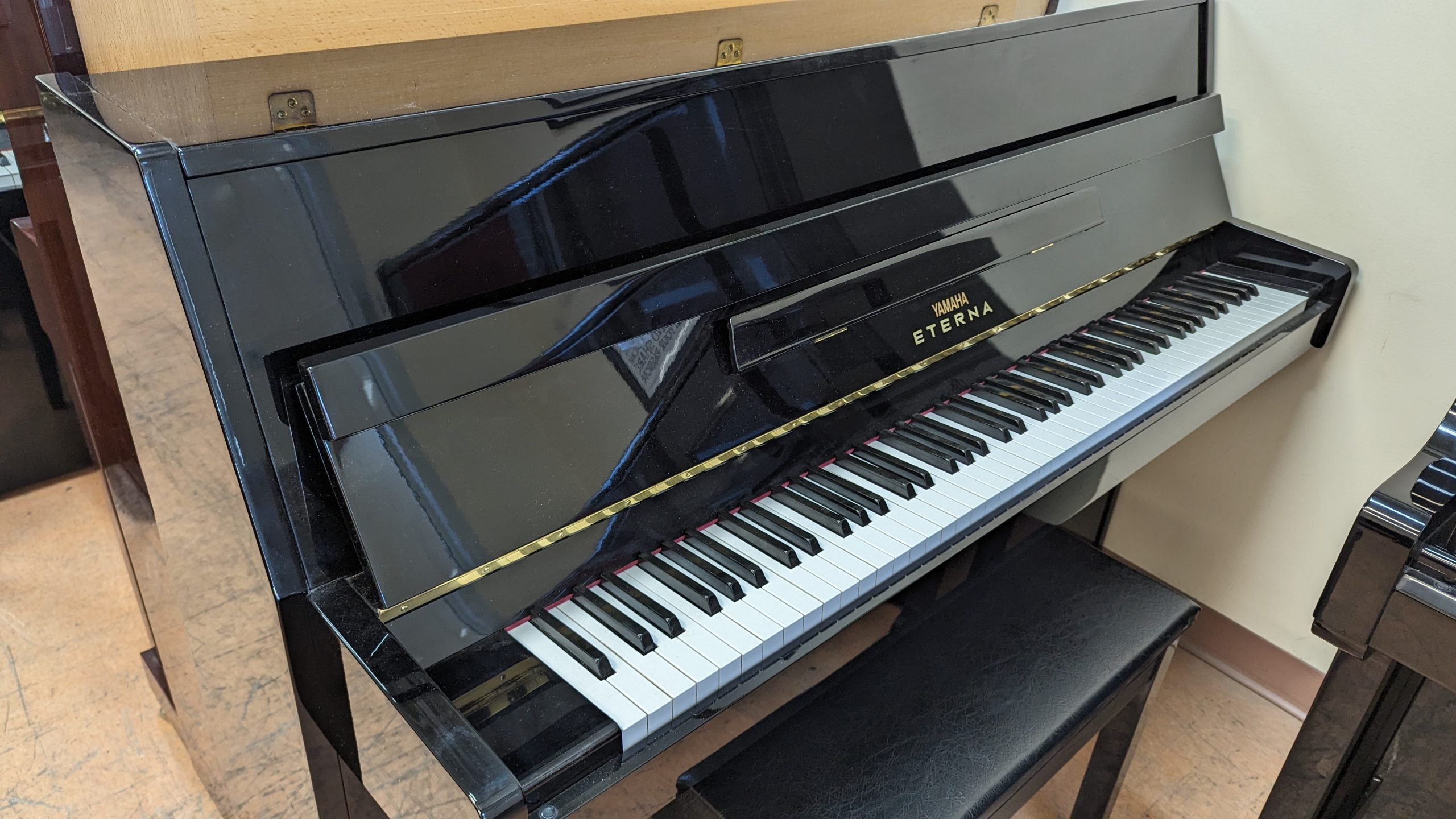 Yamaha Eterna ER 10 Upright Piano in Polished Ebony by Universal Piano Services